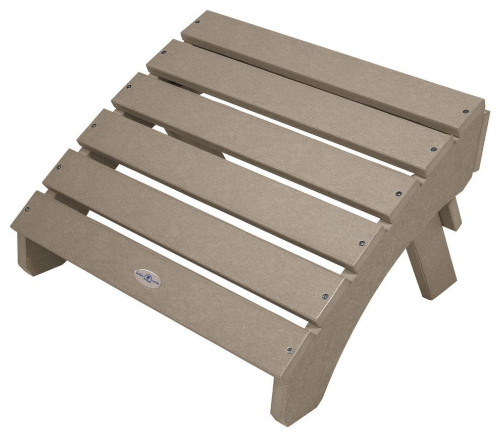 Folding Adirondack Ottoman, Cabana Tan
