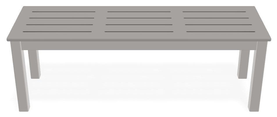 Bazza Outdoor Bench, Warm Gray