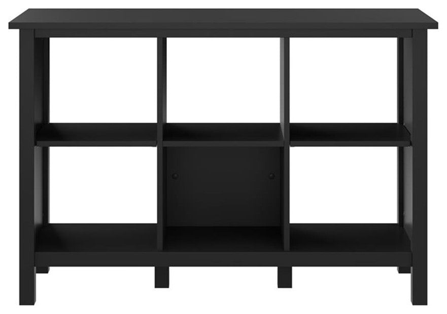 Broadview 6 Cube Organizer in Classic Black - Engineered Wood