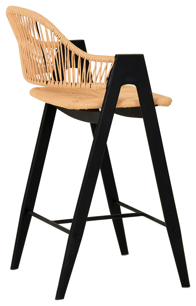 Modrest Gayle - Modern Rattan Counter Stool Set of 2