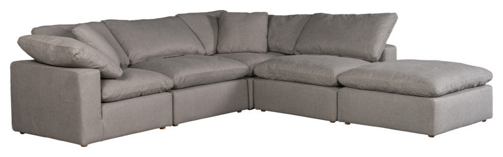 Clay Dream Modular Sectional Livesmart Fabric Light Grey