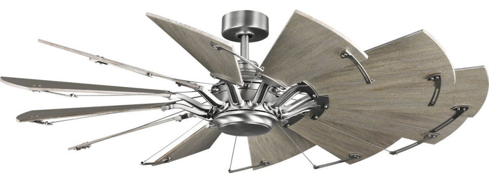 Springer 12-Blade 60" Ceiling Fan, Antique Nickel