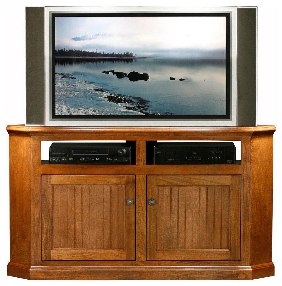 Eagle Furniture 56" Coastal Corner TV Cart, Havana Gold