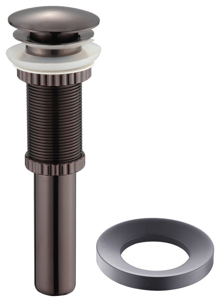 Glass Vessel Sink, Bathroom Waterfall Faucet, Drain, Mount Ring, Oil Rub Bronze