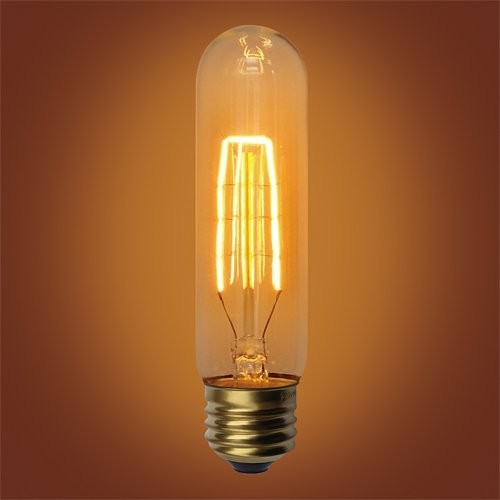 Dimmable Cylinder 40 Watt Edison Bulb, E26 Base, Set of 3