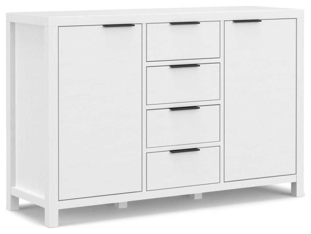 Hollander Solid Wood Sideboard Buffet, White