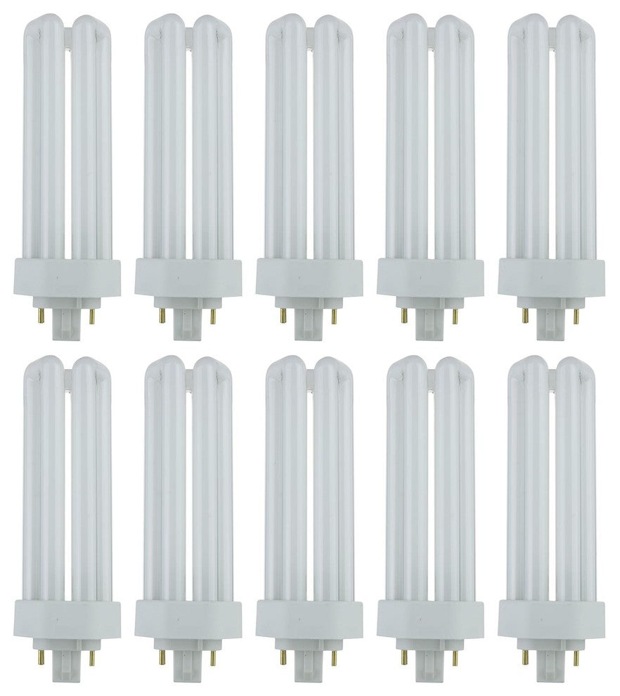 10 Pack Sunlite 32 Watt Plt 4 Pin Triple Tube, Gx24Q 3 Base, Daylight