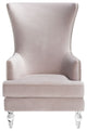 Safavieh Couture Geode Modern Wingback Chair, Pale Taupe