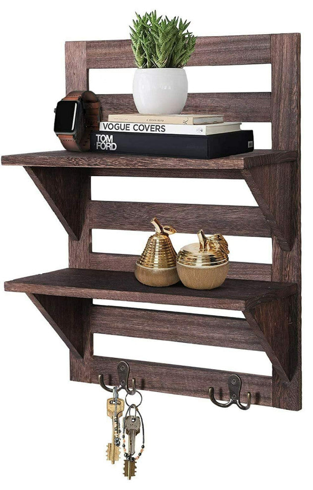 Rustic Wall Mounted Shelves for Kitchen