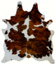 Cowhide Rug Brown Tricolor
