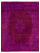 Overdyed One-of-a-Kind Hand-Knotted Area Rug Purple, 8' 1" x 10' 7"