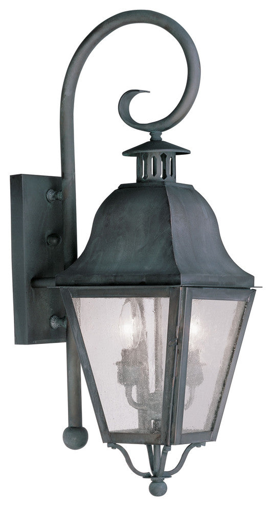 Livex Lighting 2 Light Charcoal Outdoor Wall Lantern - 2551-61