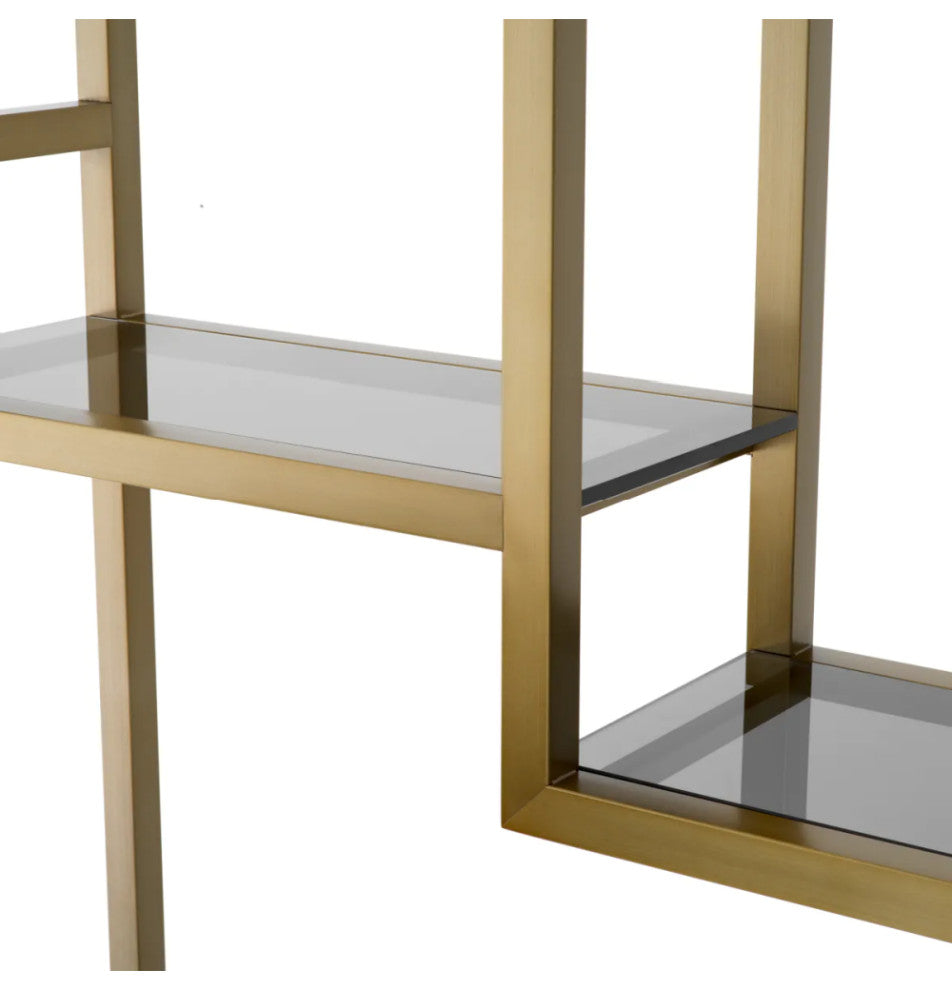 Steel Shelf Cabinet, Eichholtz Corrado I, Gold