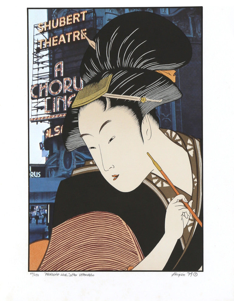 "Profound Love, After Utamaro" Artwork