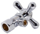 Supply Kit - 5/8" Od X 3/8" Od X 12" Corrugated In Polished Chrome, Polished Chrome