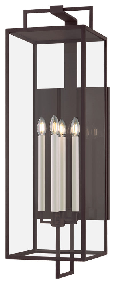Troy Lighting Beckham Exterior Wall Sconce Textured Bronze