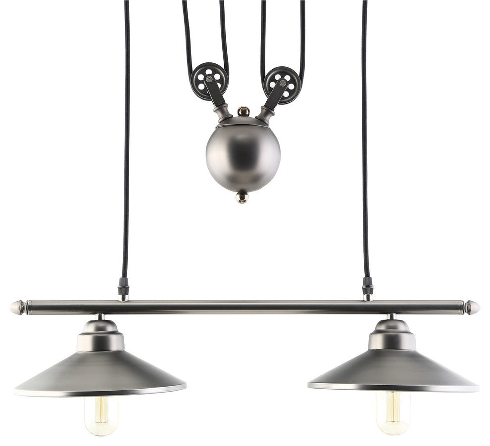 Modern Urban Contemporary Ceiling Fixture, Silver Steel