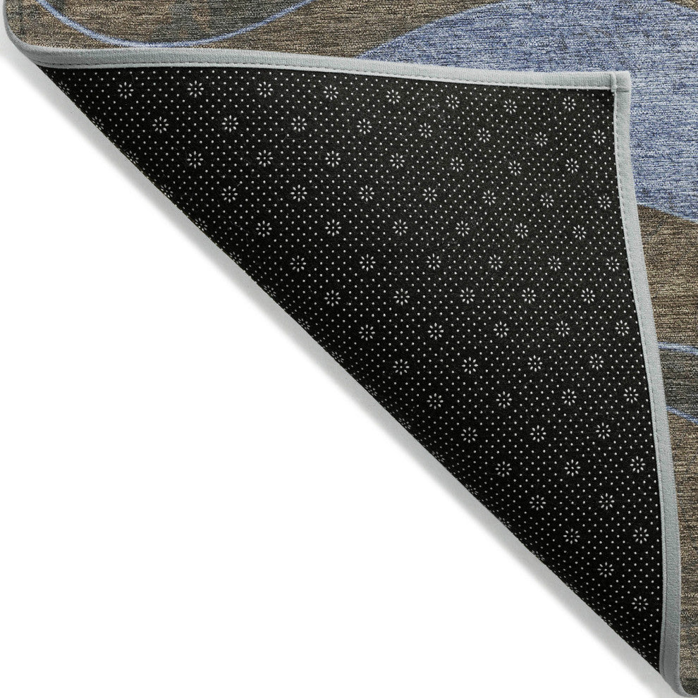 Machine Washable Indoor/Outdoor Chantille ACN1892 Taupe 9' x 12' Rug