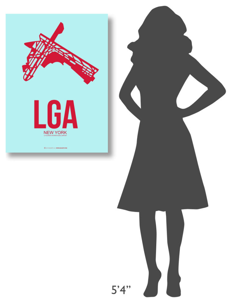 "LGA New York Poster 2" Fine Art Print