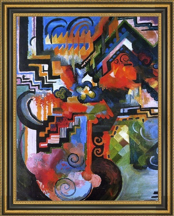 August Macke Colored Composition (Homage to Johann Sebastian Bach)