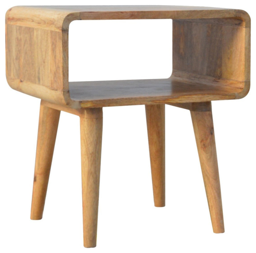 Curved Open Nightstand