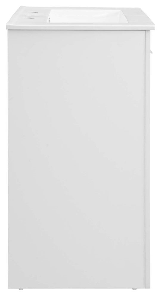 Maybelle 24" Bathroom Vanity, White White