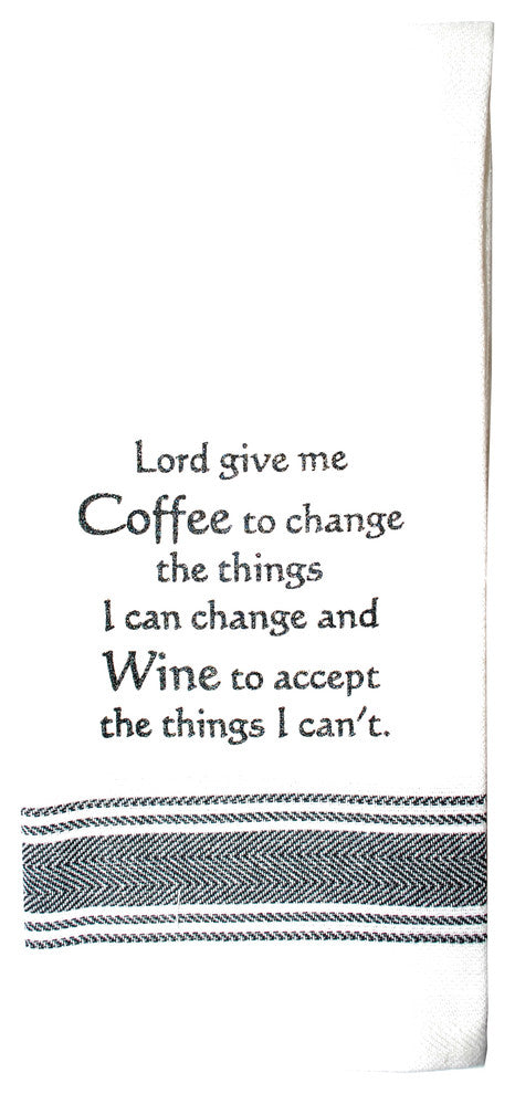 "Lord Give Me Coffee" Kitchen Towel