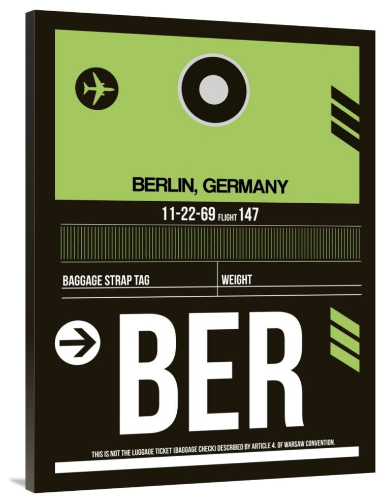 "BER Berlin Luggage Tag 2" Fine Art Print