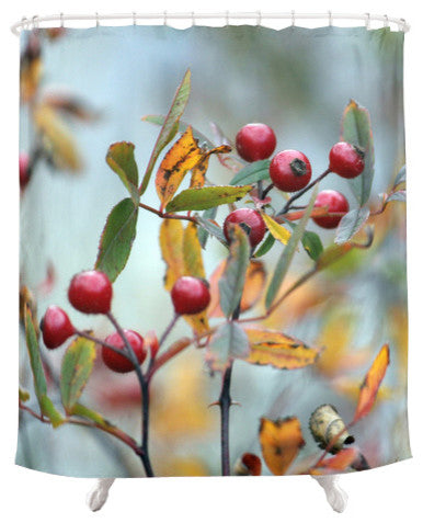 Hawthorns, Fabric Shower Curtain