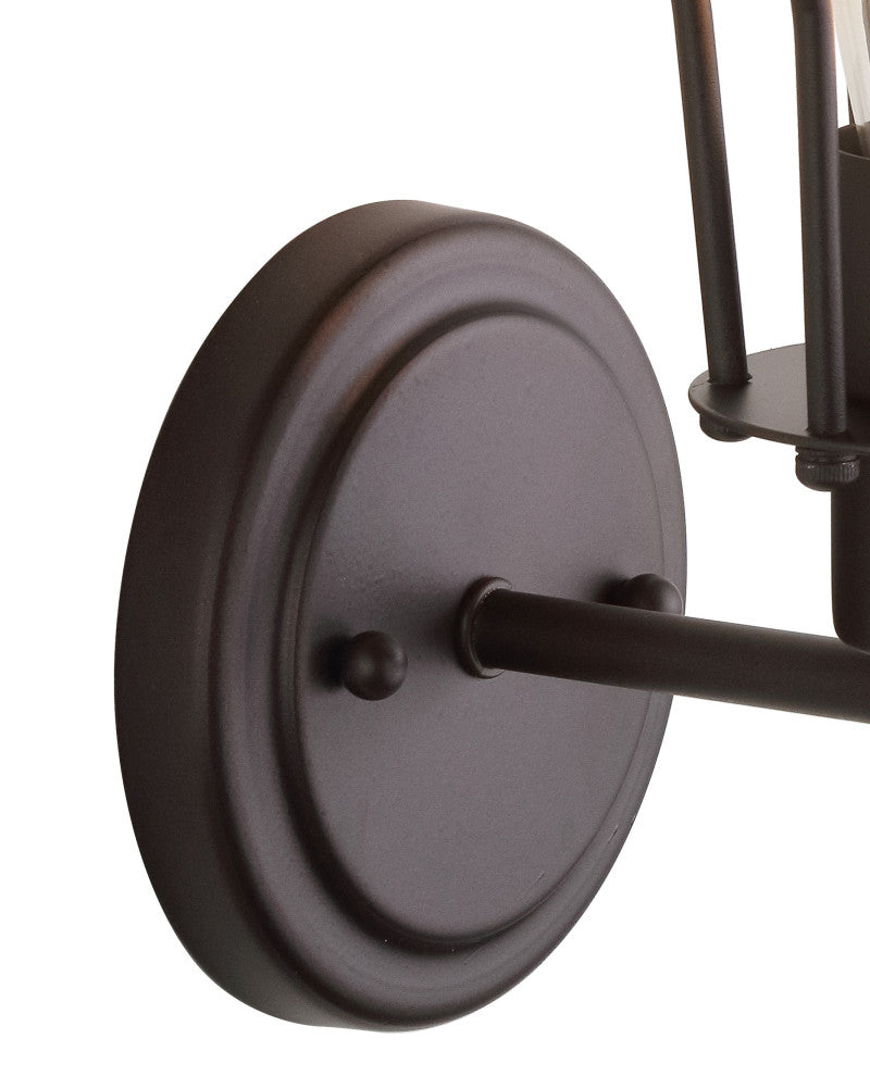 Evelyn Metal Vanity Light, Oil Rubbed Bronze, 1-Light