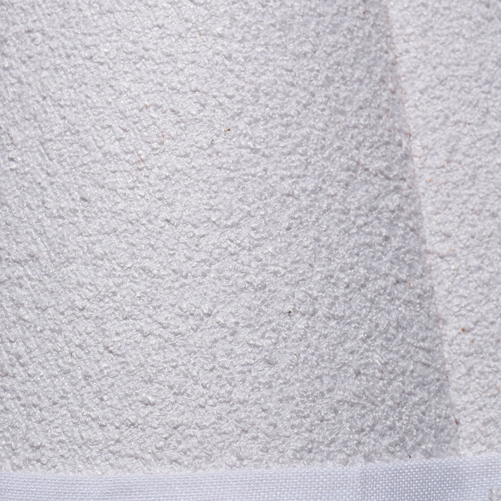 Scalloped Lamp Shade, White Linen, Small