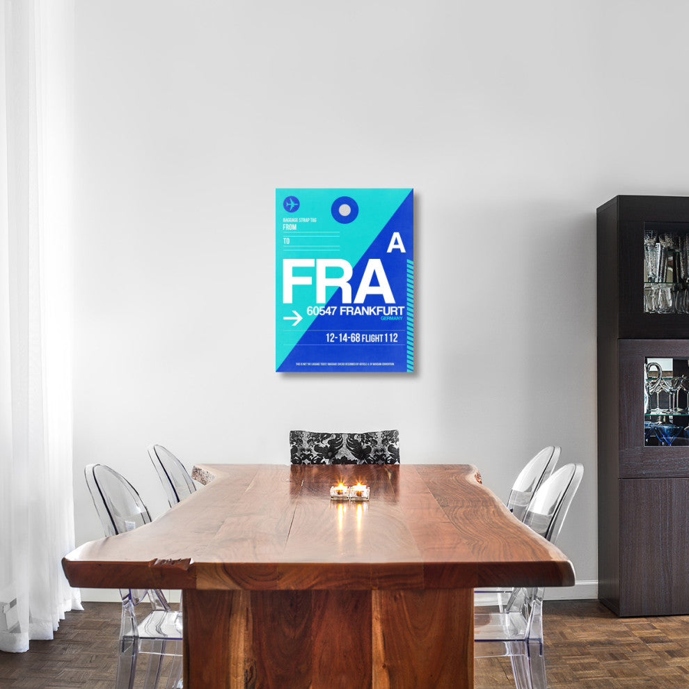 "FRA Frankfurt Luggage Tag 1" Fine Art Print