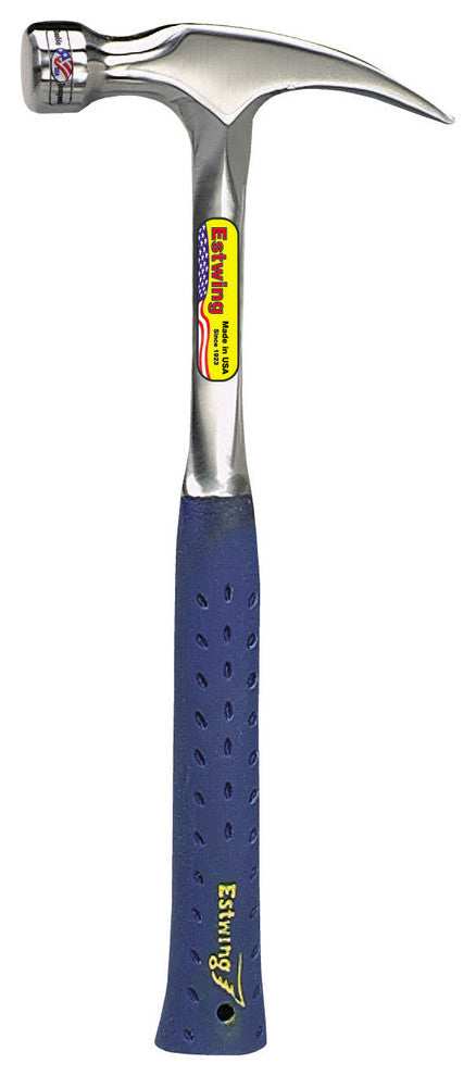 Estwing E3-20S Rip Claw Hammer w/Nylon Vinyl Shock Reduction Grip, 20 Oz, 13.5"