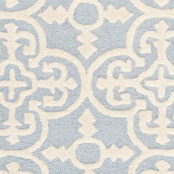 Safavieh Cambridge Cam133A Light Blue, Ivory Area Rug, 6'0" X 9'0"