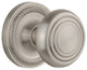 Rope Rosette Passage Deco Door Knob, Satin Nickel