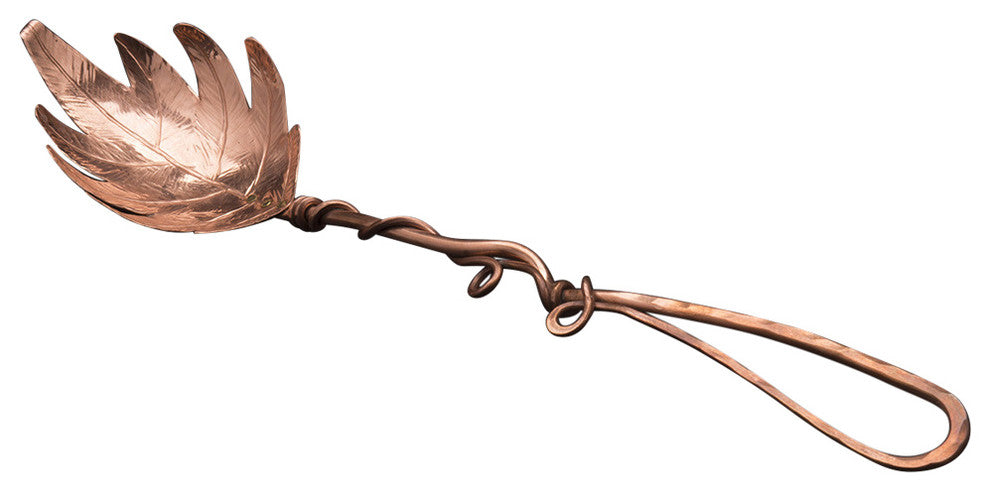 Fern Pasta Server, Copper, Vine Handle