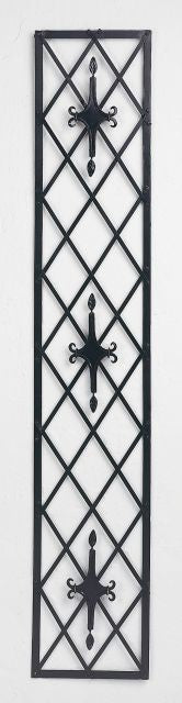 Harlequin Diamond 57" Tall Wall Grille, Metal Art Outdoor Indoor