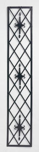Harlequin Diamond 57" Tall Wall Grille, Metal Art Outdoor Indoor