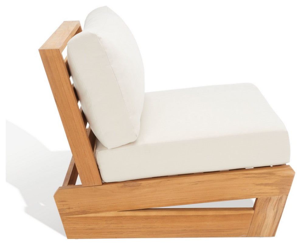 Safavieh Julianne Brazilian Teak Patio Chair Natural/Beige