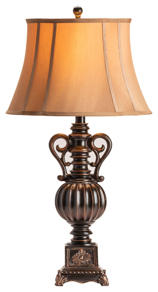 Moira Table Lamp Resin Black Bronze Finish, Set of 2