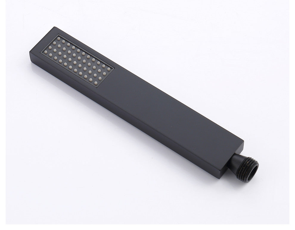 Alam Empolo 8" Wall mount Rain Shower Set, Black