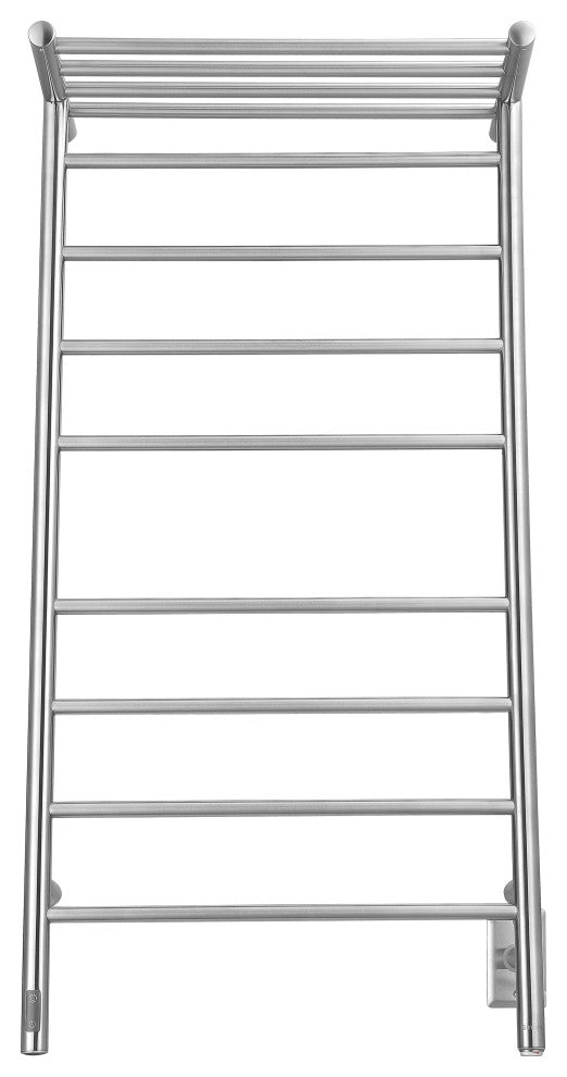 Ancona Piazzo OBT 8-Bar Towel Warmer, On-Board Timer, Brushed Stainless Steel