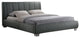 Marzenia Contemporary Gray Fabric Queen Size Bed