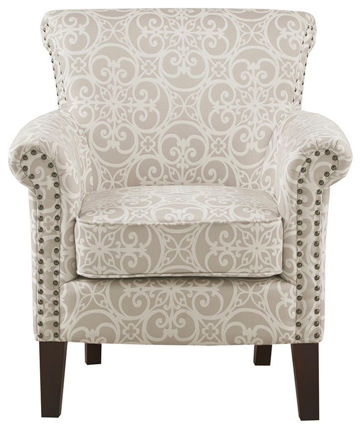 Madison Park Brooke Accent Chair, Natural, Accent Chair