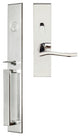 Waterfall Lever, Mortise Entry Handleset, RHR, Polished Stainless Steel