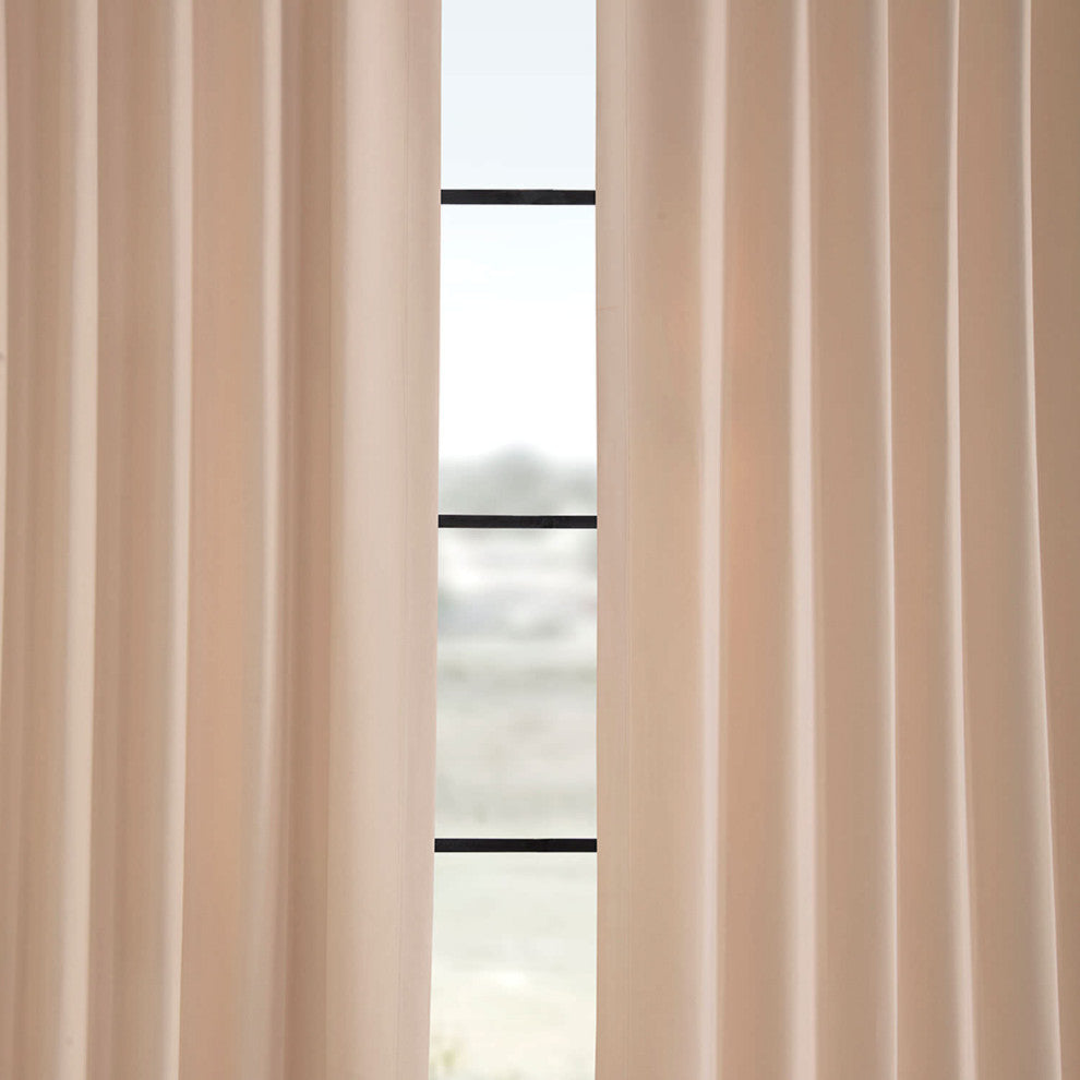 Room Darkening Curtain Panel Pair, Bellini Peach, 50"x96"