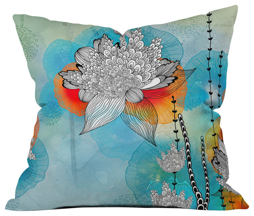 Iveta Abolina Coral Outdoor Throw Pillow