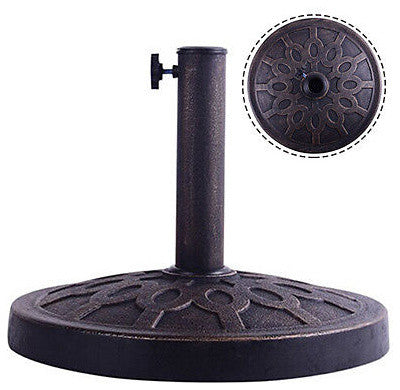 Costway 17.5'' Umbrella Base Stand Market Patio Standing Living Heavy Duty