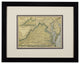 Vintage Virginia State Map, Framed Original Virginia Map- Authentic 1920s