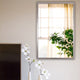 Chloe's Reflection Chrome Finish Rectangular Framed Wall Mirror